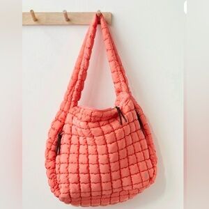 Free People Movement Coral Quilted Carryall Bag NWT